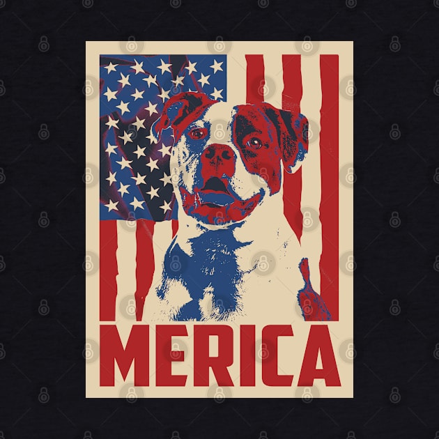 American Bulldog Merica 4th Of July by mia_me